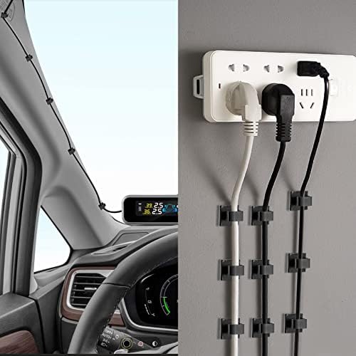 XHF 120PCS 5/8” Black Adhesive Cable Wire Wall Light Clips, Cord Holder - Image 7