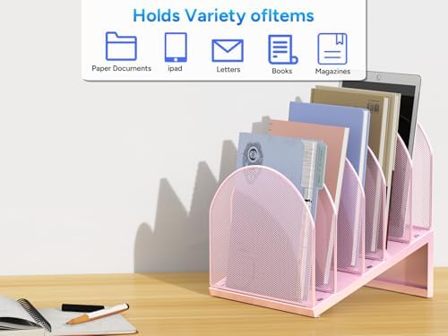 gianotter Desktop File Organizer with 5 Compartments - Image 7