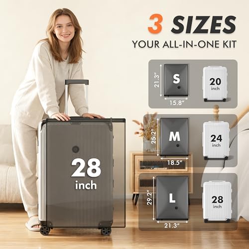 GONGSHI Vacuum Seal Bags for Clothing Travel & Home Storage, Travel Vacuum Bags with Pump,Space Saver for Blankets, Comforters, Pillows, Clothes,30 Combo - Image 4