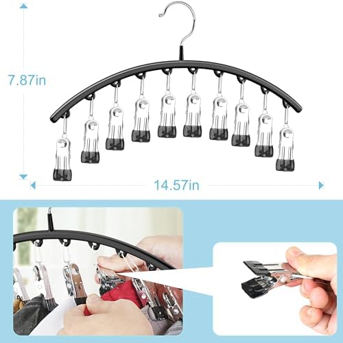 Hat Hanger for Closet,2 Pack Hat Organizer Holder for Hanger Closet Display - Image 4