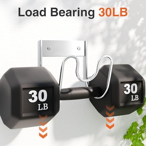 Stainless Steel Garden Hose Holder - Extra Large Heavy Duty Silver SS304 Wall Mounted Hanger for Water Hose, Extension Cords, Vacuum Lines, Anti-Rust (2 Pack) - Image 4