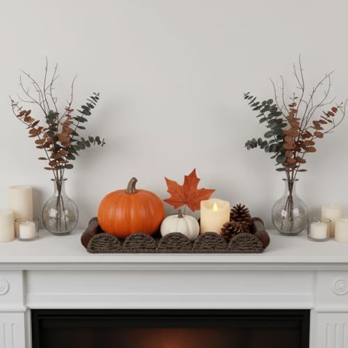CubesLand Bathroom Toilet Paper Tray Organizer, Scalloped Decorative Tray - Image 6