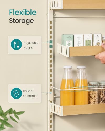 SONGMICS 8-Tier Over the Door Pantry Organizer, Adjustable Spice Rack - Image 4