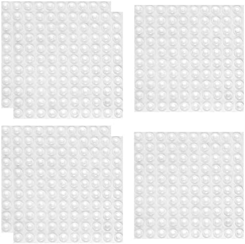 Clear Rubber Feet Adhesive Door Bumpers Pads Sound Dampening Cabinet Buffer Pads, 8.5 by 2.5 mm (1000) by llxieym