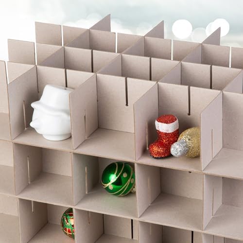 Christmas Ornament Storage Box - Large Christmas Decor Storage Containers that Store up to 80 Ornaments of 3 Inches - Durable Material To Protect And Store Holiday Ornaments Décor, Green - Image 6