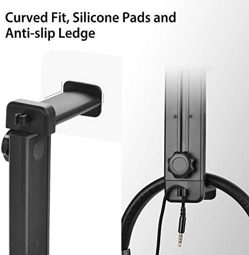 NEETTO HS906 Headphone Stand & Hanger 2 in 1, Above & Under Desk - Image 6