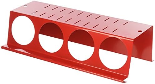 Wall Control Pegboard Spray Can Holder Bracket and Aerosol Can Organizer Pegboard and Slotted Tool Board - Red by Wall+Control
