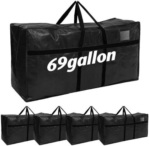Windyun 4 Pack 69 Gallon Extra Large Moving Bags XXL Heavy Duty Storage Bag by Windyun