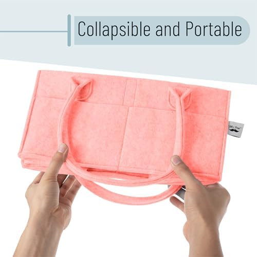 Mr. Pen- Baby Diaper Caddy Organizer, Pink - Image 6