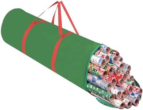 Christmas Wrapping Paper Organizer Storage 41", 600D Oxford Waterproof - Image 5
