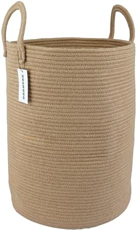 XUANGUO Laundry Basket Laundry Hamper for Clothes Jute Large by XUANGUO