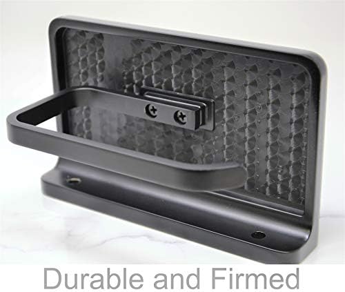 Linkaa Toilet Paper Holder with Phone Shelf,Black Toilet Tissue Dispenser - Image 4