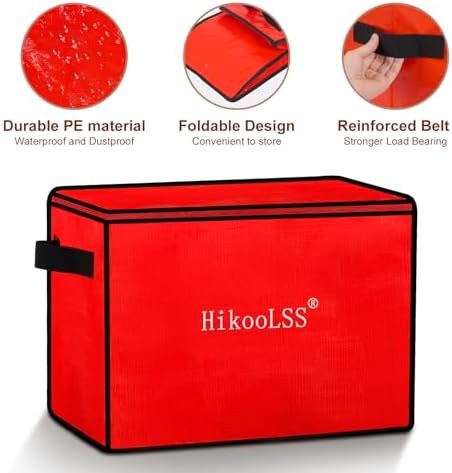 HikooLSS Christmas Ornament Storage Box - Stores up to 72 Holiday Ornaments - Image 4