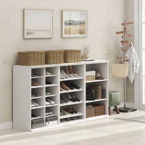 Furinno FANO Closet Organizers and Storage, 12-Cube Closet Organizer with Adjustable Shelves, Stackable Open Shelf Closet Shelves, 15.9 x 23.6 x 36.2 for Wardrobe, Bedroom, Living Room, White - Image 5