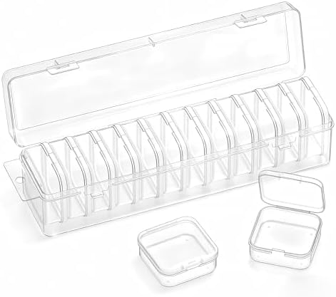 Bead Organizer Box, 13 Pcs Compartments Clear Plastic Storage Containers Set for Bracelet Making DIY, Jewelry, Small Parts by Unknown