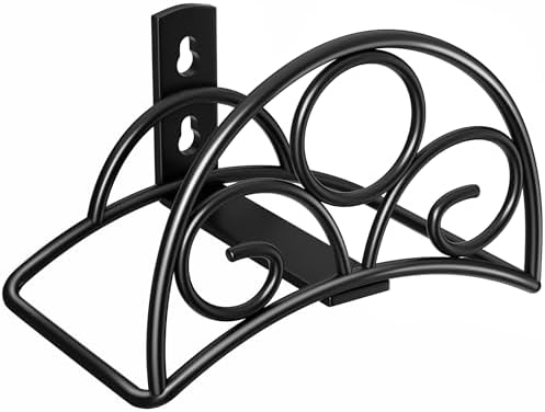 Metal Garden Hose Holder - Wall Mounted Water Hose Holder - Hose Hanger Heavy Duty for Water Hose Extension Cords Vacuum Hose by niffgaff