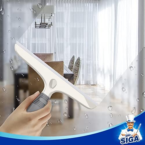 MR.SIGA Silicone Squeegee for Shower Doors, 10 inch, White & Gray, 4 Pack - Image 5