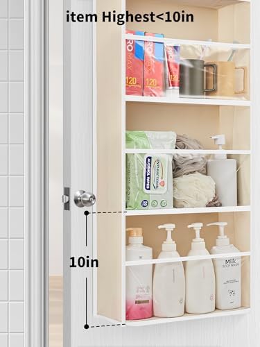 JARLINK Over The Door Toy Storage Organizer w/Clear Window, Beige - Image 4