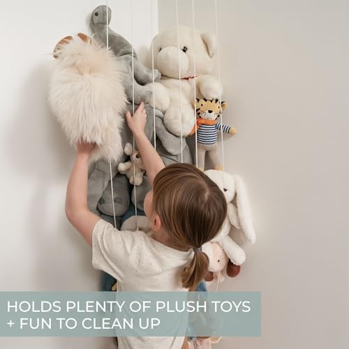 Stuffed Animal Storage Zoo with Decorative Muslin Garland - Toy Organizer - Image 6