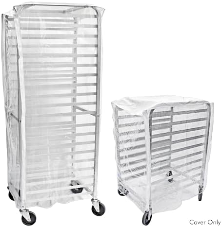 New Star Foodservice Commercial-Grade Clear Plastic Sheet Pan/Bun Pan Rack Cover, 10-Tier, 28" L x 23" W x 33" H - Image 6