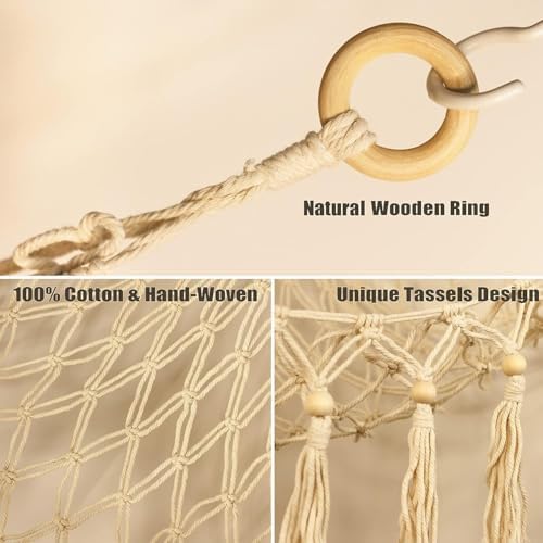 Stuffed Animal Toy Storage Hammock with LED Light - Macrame Jumbo Doll Corner Stuff Animals Organizer Decorations - Cute Hanging Plushie Net Kids Baby Nursery Bedroom Room Decor - Image 4