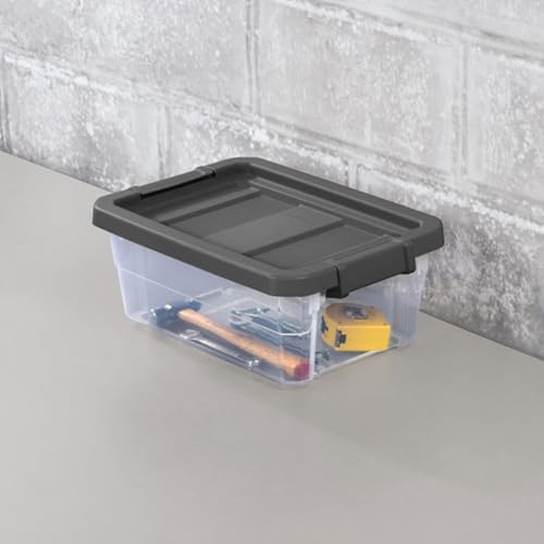 Sterilite Modular Stacker Box with Latching Lid, 16 Quart, 18-Pack - Image 4