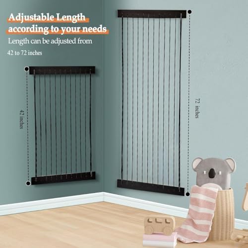 Stuffed Animal Storage Wooden Soft Toy Storage for Kids Room，Wall Mount Door Hanging Stuffed Animal Toy Organizer Shelf for Nursery Play Room Black -Patent - Image 4