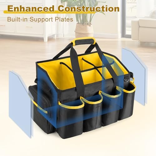 PGmoon Extra-Large Cleaning Caddy Organizer Bag with Handle - Image 2