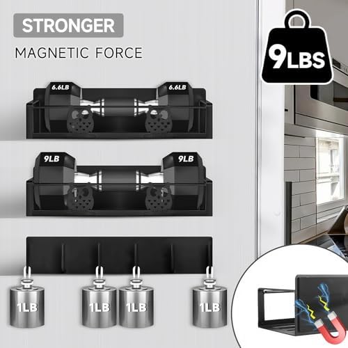 Magnetic Spice Rack for Refrigerator,Space Saving Kitchen Organizer Shelf - Image 4