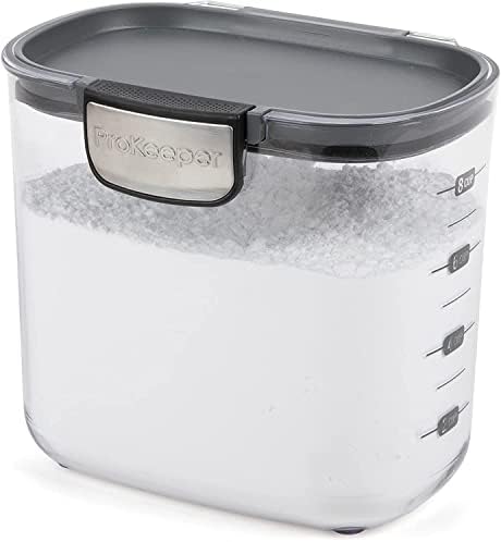 Progressive International ProKeeper+ Clear Plastic Airtight Food Baker's Kitchen Storage Organization Container Canister Set with Magnetic Accessories, 2- Piece Set (Powdered & Brown Sugar 1.4-Quart) - Image 2