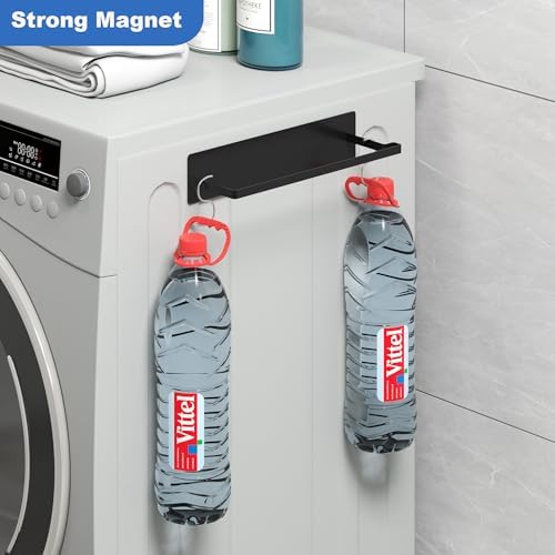 Magnetic Hanger Organizer, Thipoten 2Pack Hangers Holder for Washing Machine, Holding up to 30 Velvet/Wire/Plastic Hangers, Perfect Space Saver for Laundry Room (2, Black) - Image 5