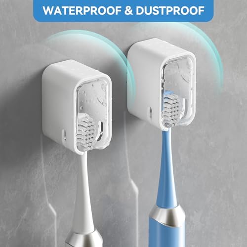 Toothbrush Holders for Bathrooms with Innovation Single Slot 2PCS - Image 2