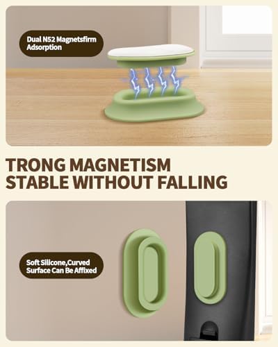 6 Pack Magnetic Remote Control Holder, Silicone, Self-Adhesive No-Drill - Image 5
