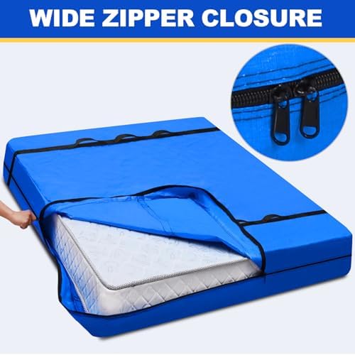 TICONN Mattress Bags for Moving, Heavy Duty Mattress Cover Storage Bag - Image 2