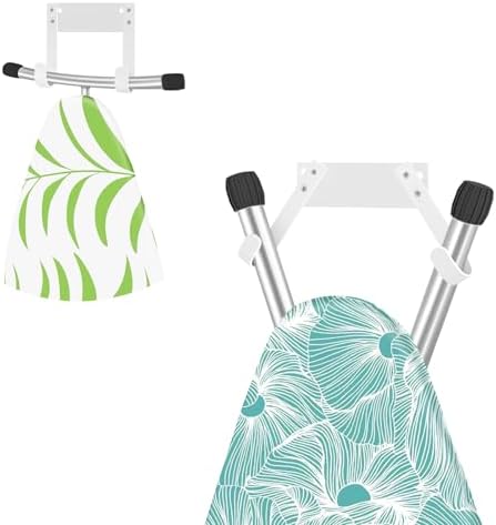 JUYSON Ironing Board Holder, T&Y Leg Ironing Board Hanger, White no Shelf by JUYSONHOUSEWARE