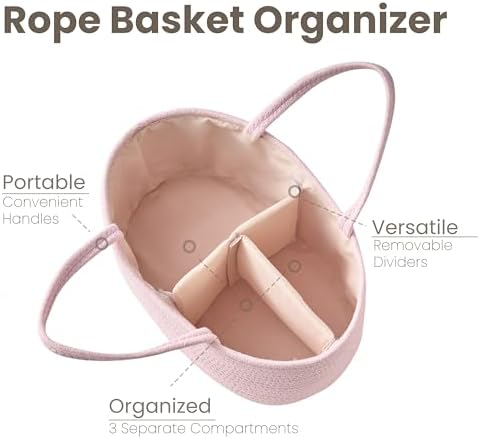 Diaper Caddy Organizer, Gift Basket for Baby Shower, Newborn Essentials - Image 2