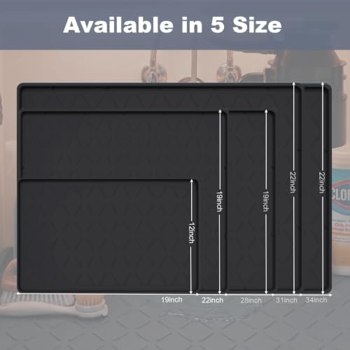 Extra Thick Under Sink Mat Waterproof with Raised Edge 31" x 22" - Image 6