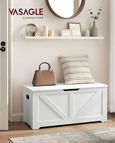 VASAGLE Storage Chest with 2 Safety Hinges, 15.7 x 39.4 x 18.1 Inches - Image 2