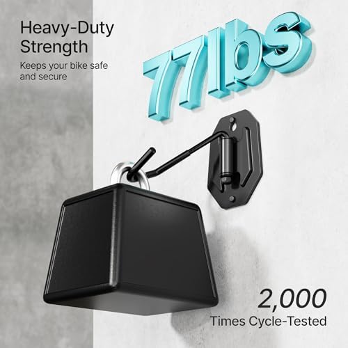 PEGZONE Swivel Bike Wall Mount, Indoor Bicycle Storage for Garage, 1 Pack - Image 4
