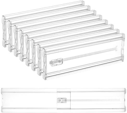 Vtopmart 5" High Drawer Dividers for Clothes 14.5"-26" Adjustable 8 Pack by Vtopmart