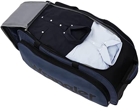 Wrangler Wesley Rolling Duffel Bag, Navy Blue, Large 30-Inch - Image 6
