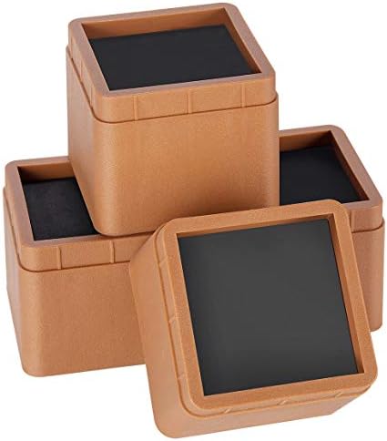 BTSD-home Bed Risers 3 Inch, 4 Pack by BTSD-home