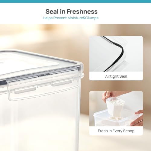 Vtopmart 5 PCS Flour and Sugar Storage Container Sets for Regular Bakers - Image 4