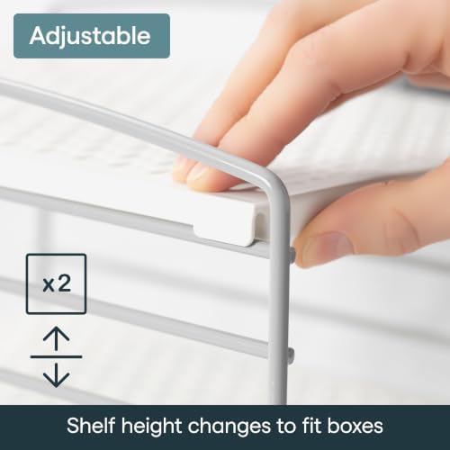 YouCopia UpSpace Adjustable Box Organizer for Foil Wrap and Kitchen Cabinet Storage, Original, White - Image 6