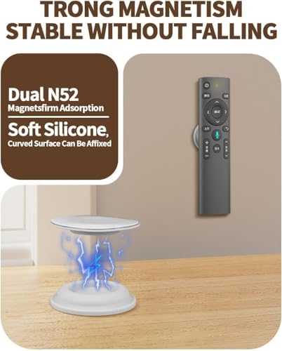 6 Pack Magnetic Remote Control Holder, Silicone, Self-Adhesive No-Drill - Image 5