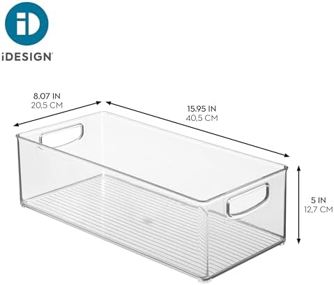 iDesign Stackable Storage Bin, Set of 4, Clear - Image 4