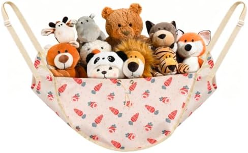 CERETIA Stuffed Animal Organizer, Toy Hammock Plush Holder Storage, Carrot - Image 2