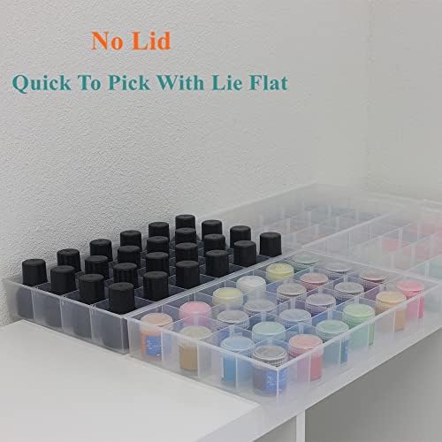 2 Pack Fixed 24 Grids Clear Plastic Organizer Sorting Tray - Image 4