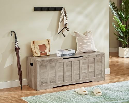 VANKILEY 51.2" Storage Chest Extra Large,Wooden Storage Bench(Greige) - Image 6