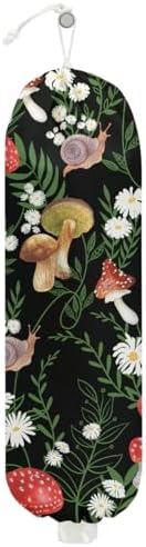 Mushroom Plastic Bag Holder, Wall Mount Grocery Bag Holder by Unknown